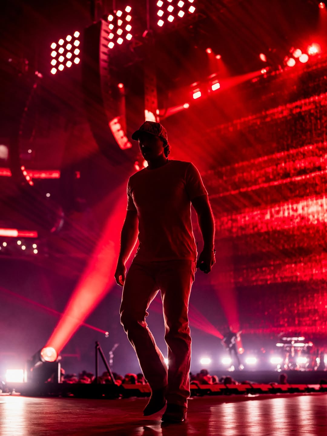 Red Stage Silhouette